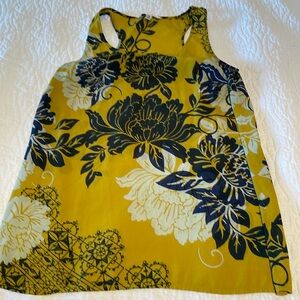 Cabi top with tropical black flowers